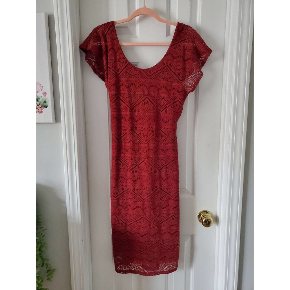 CATO Deep Red Dress Size M
